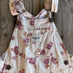 floral osh kosh b’gosh overalls - 3T